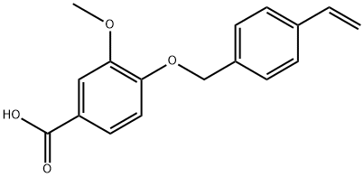 4-[(4-Ethenylphenyl)methoxy]-3-methoxybenzoic acid Struktur