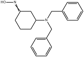 (Z)-3-(dibenzylamino)cyclohexan-1-oneoxime Struktur