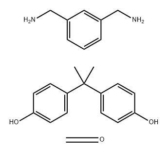 Formaldehyde, polymer with 1,3-benzenedimethanamine and 4,4-(1-methylethylidene)bisphenol Struktur