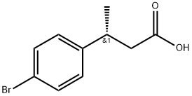 Benzenepropanoic acid, 4-bromo-β-methyl-, (βR)- Struktur