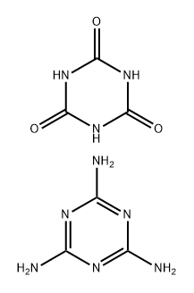 1,3,5-triazine-2,4,6(1H,3H,5H)-trione, compound with 1,3,5-triazine-2,4,6-triamine Struktur