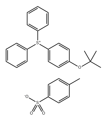 [4-(1,1-Dimethylethoxy)phenyl]diphenylsulfonium 4-methylbenzenesulfonate Struktur