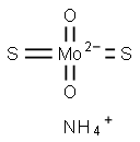 (NH4)2MoO2S2 Struktur