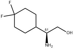 (S)-2-amino-2-(4,4-difluorocyclohexyl)ethan-1-ol Struktur