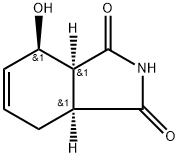 (3aα,4β,7aα)-3a,4,7,7a-Tetrahydro-4-hydroxy-1H-isoindole-1,3(2H)-dione Struktur