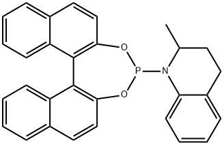 (2S)-1-(11bS)-Dinaphtho[2,1-d:1',2'-f][1,3,2]dioxaphosphe
pin-4-yl-1,2,3,4-tetrahydro-2-methylquinoline,99%e.e. Struktur