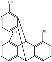 1,8,13-Trihydroxytriptycene Struktur