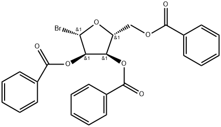 β-D-Ribofuranosyl bromide, 2,3,5-tribenzoate Struktur