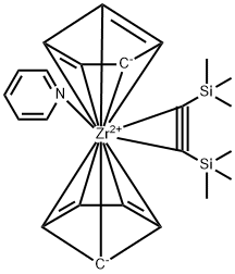 BIS(TRIMETHYLSILYL)ACETYLENEBIS(CYCLOPEN TADIENYL)PYRIDINE-ZR Struktur