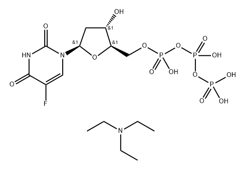 5-Fluoro-2'-deoxyuridine-5'-triphosphate (triethylammonium salt form) Struktur