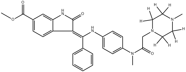 Intedanib-d8 Struktur