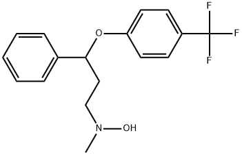 Benzenepropanamine, N-hydroxy-N-methyl-γ-[4-(trifluoromethyl)phenoxy]- Struktur