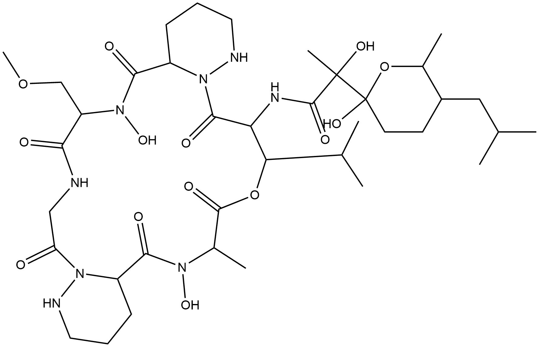 AURANTIMYCIN A Struktur