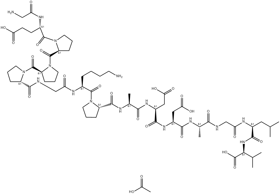 BPC 157 ACETATE, 1628202-19-6, 結(jié)構(gòu)式