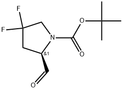 tert-butyl (R)-4,4-difluoro-2-formylpyrrolidine-1-carboxylate Structure