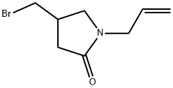 1-allyl-4-(bromomethyl)pyrrolidin-2-one Struktur