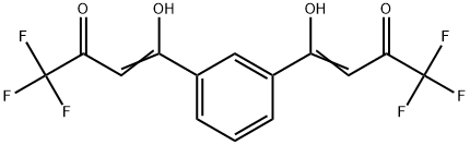 4,4'-(1,3-Phenylene)bis(1,1,1-trifluoro-4-hydroxybut-3-en-2-one) Struktur