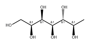 7-Deoxy-D-glycero-D-gluco-heptitol Struktur