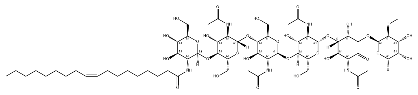 Nod factor V, Bradyrhizobium japonicum Struktur