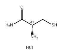 Propanamide, 2-amino-3-mercapto-, hydrochloride (1:1), (2R)- Struktur