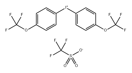 Iodonium, bis[4-(trifluoromethoxy)phenyl]-, 1,1,1-trifluoromethanesulfonate (1:1) Struktur