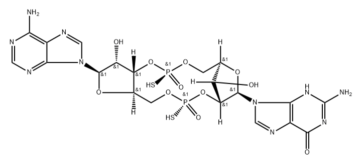 c[G(2',5')pS-A(3',5')pS], isomer 1 and isomer 2 Struktur