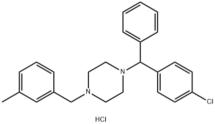 mecilizine hydrochloride Struktur