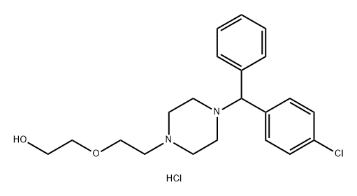 hydroxyzine hydrochloride Struktur