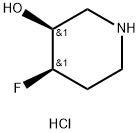 (3R,4S)-REL-4-FLUORO-3-PIPERIDINOL HCL Struktur