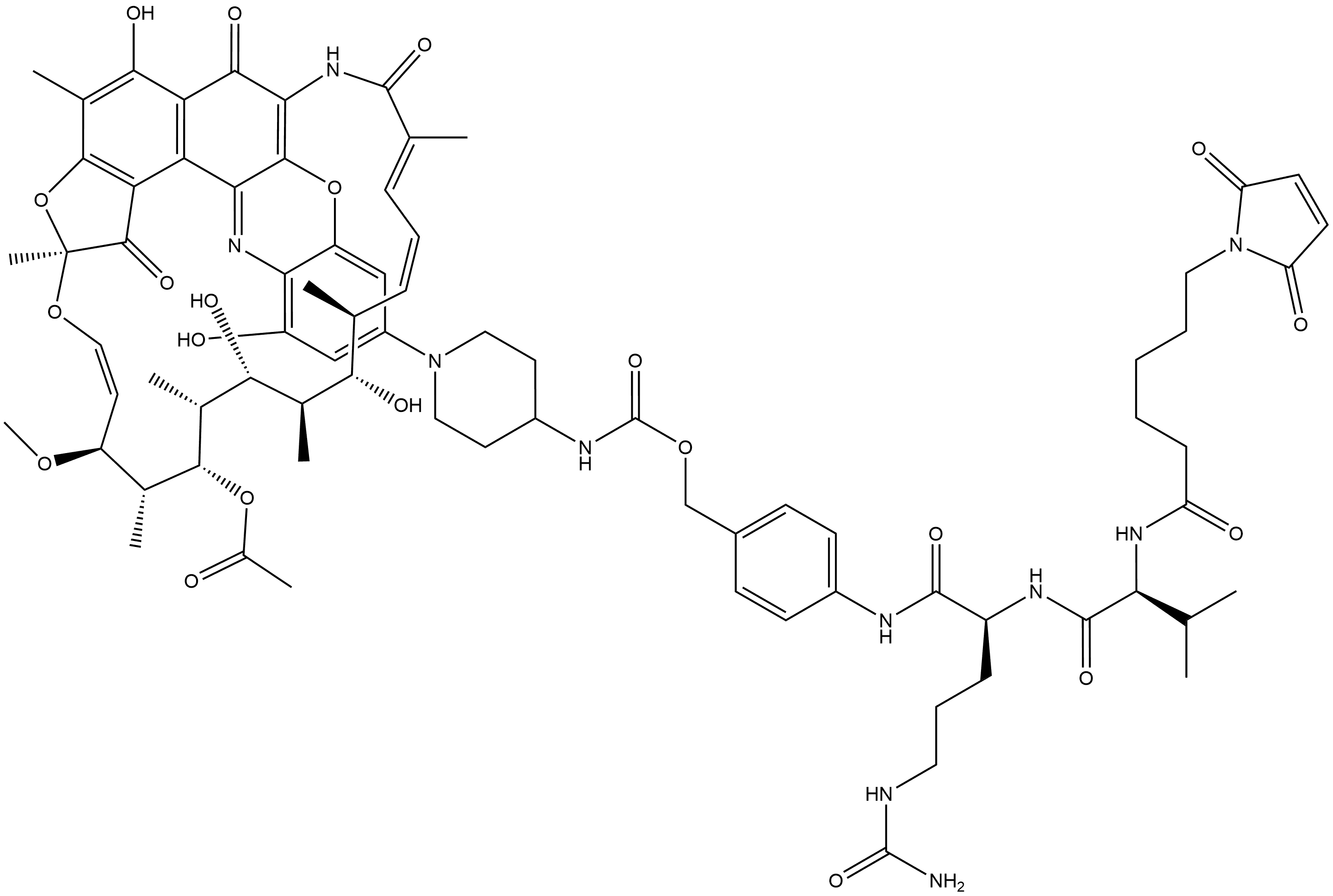 MC-VC-PABC-DNA31 Struktur