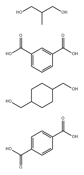 1,3-Benzenedicarboxylic acid, polymer with 1,4-benzenedicarboxylic acid, 1,4-cyclohexanedimethanol and 2-methyl-1,3-propanediol Struktur