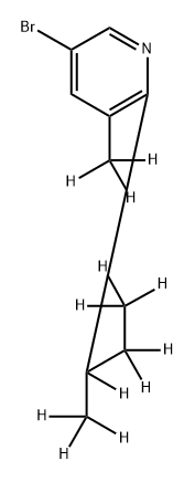 3-Bromo-[5-methyl-6-(sec-butyl)-d12]-pyridine Struktur