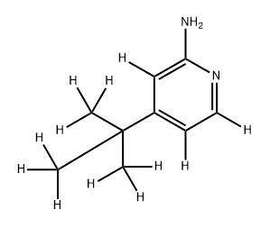 2-Amino-4-[(tert-butyl)pyridine-d12] Struktur