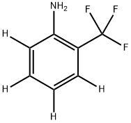 2-Trifluoromethylaminobenzene-3,4,5,6-d4 Struktur