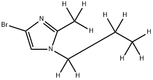 4-Bromo-[1-(n-propyl)-2-methyl-d10]-imidazole Struktur