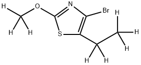 4-Bromo-(2-methoxy-5-ethyl-d8)-thiazole Struktur