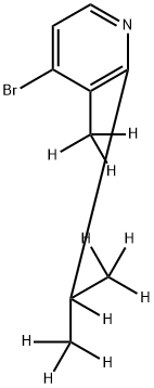 4-Bromo-[2-(iso-propyl)-3-methyl-d10]-pyridine Struktur