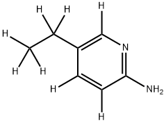 2-Amino-5-(ethylpyridine-d8) Struktur