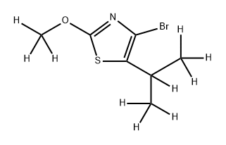 4-Bromo-[2-methoxy-5-(iso-propyl)-d10]-thiazole Struktur