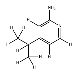 2-Amino-4-[(iso-propyl)pyridine-d10] Struktur