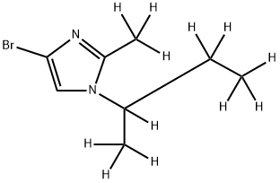 4-Bromo-[1-(sec-butyl)-2-methyl-d12]-imidazole Struktur