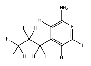 2-Amino-4-[(n-propyl)pyridine-d10] Struktur