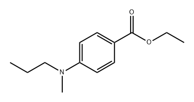 4-(Methyl-propyl-amino)-benzoic acid ethyl ester Struktur