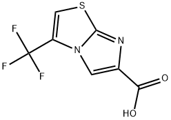 3-(trifluoromethyl)imidazo[2,1-b]thiazole-6-carboxylic acid Struktur