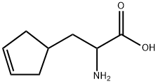 3-Cyclopentene-1-propanoic acid, α-amino- Struktur