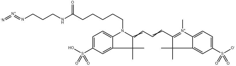 Sulfo-Cyanine3 Azide Methyl Struktur