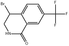 4-Bromo-3,4-dihydro-7-(trifluoromethyl)-1(2H)-isoquinolinone Struktur