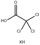 Acetic acid, 2,2,2-trichloro-, potassium salt (1:1) Struktur