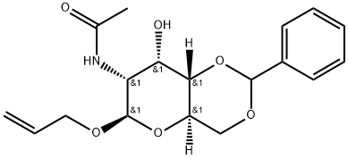 .beta.-D-Allopyranoside, 2-propenyl 2-(acetylamino)-2-deoxy-4,6-O-(phenylmethylene)- Struktur