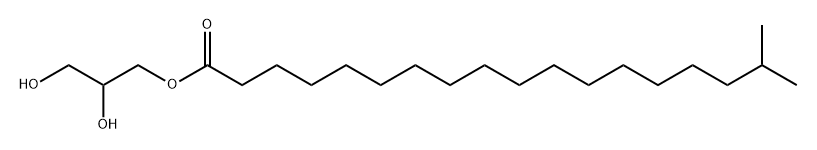 2,3-Dihydroxypropyl 17-methyloctadecanoate Struktur